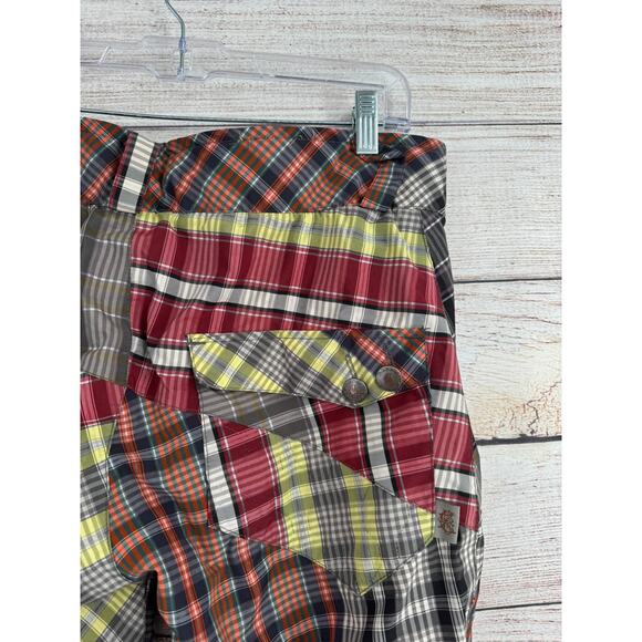 CAPP3L 15Kmm Plaid Multi Print Cargo Snow Pants Mens Medium Multicolor - Picture 8 of 15